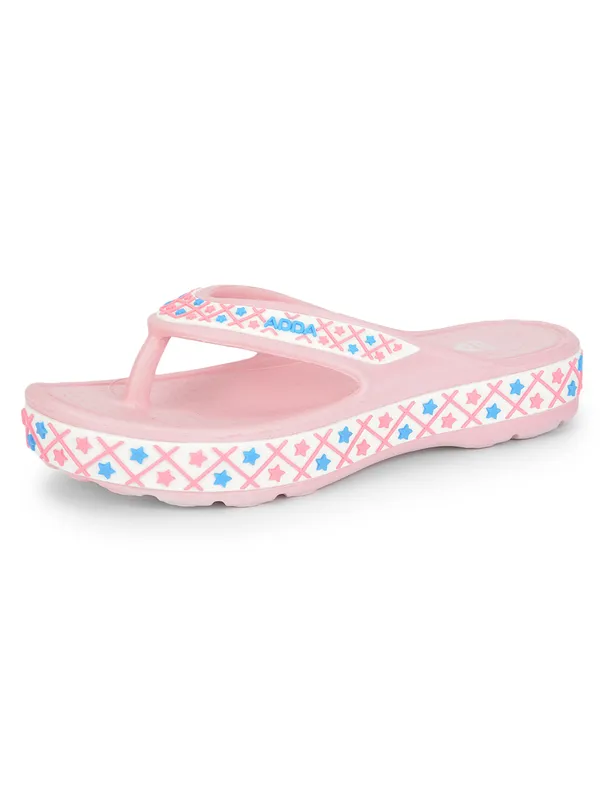 Pink_Lightweight_Trendy_Design_EVA_Geometric_Thong_Flip-Flop_For_Women