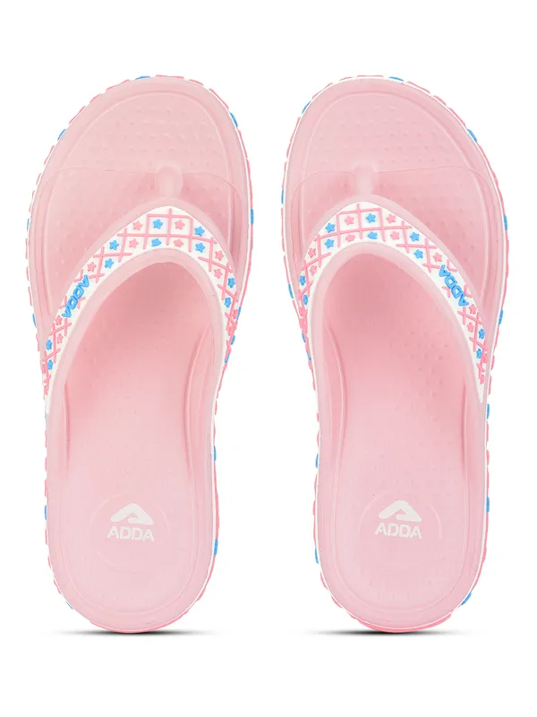 Pink_Lightweight_Trendy_Design_EVA_Geometric_Thong_Flip-Flop_For_Women