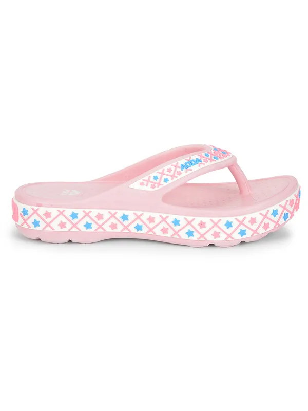 Pink_Lightweight_Trendy_Design_EVA_Geometric_Thong_Flip-Flop_For_Women