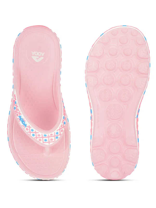 Pink_Lightweight_Trendy_Design_EVA_Geometric_Thong_Flip-Flop_For_Women