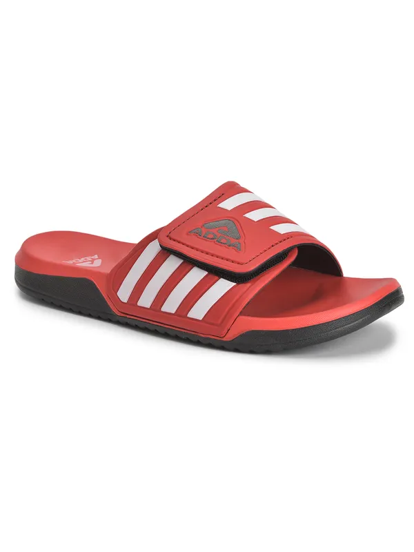 Red_Lightweight_Trendy_Design_EVA_Stripes_Slide_For_Men