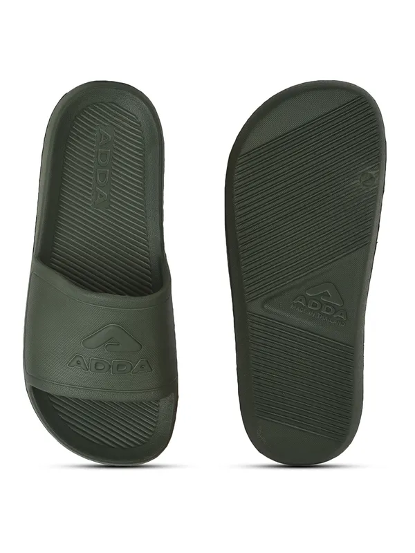 Olive_Lightweight_Trendy_Design_EVA_Solid_Slide_For_Men