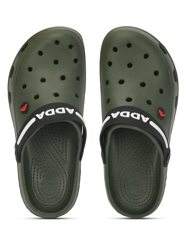 Olive_Lightweight_Trendy_Design_EVA_Solid_Clogs_For_Men