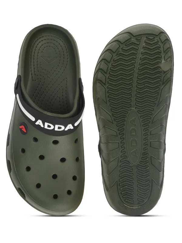 Olive_Lightweight_Trendy_Design_EVA_Solid_Clogs_For_Men