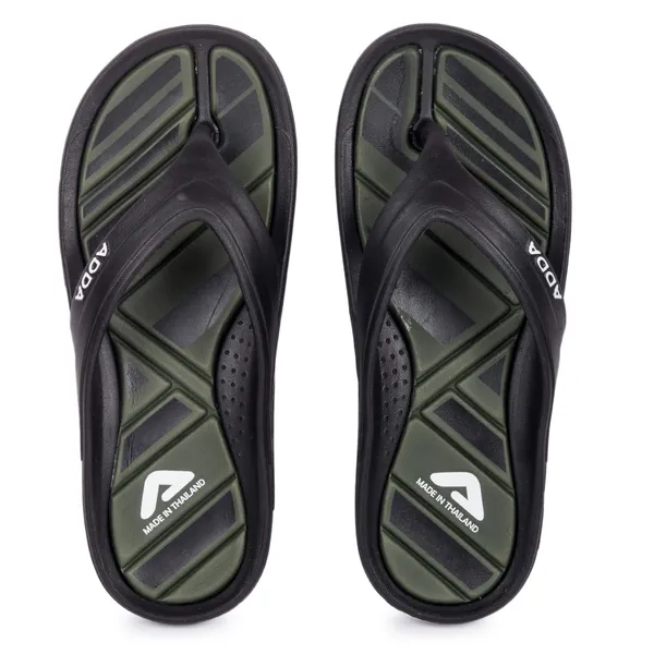 Black_&_Olive_Lightweight_Trendy_Design_EVA_Colour-Block_Thong_Flip-Flop_For_Men