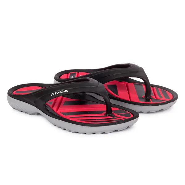 Black_&_Red_Lightweight_Trendy_Design_EVA_Colour-Block_Thong_Flip-Flop_For_Men