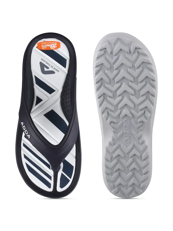 Navy_&_White_Lightweight_Trendy_Design_EVA_Colour-Block_Thong_Flip-Flop_For_Men