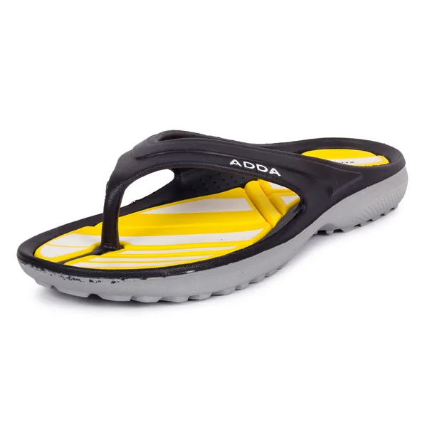 Navy_&_Yellow_Lightweight_Trendy_Design_EVA_Colour-Block_Thong_Flip-Flop_For_Men