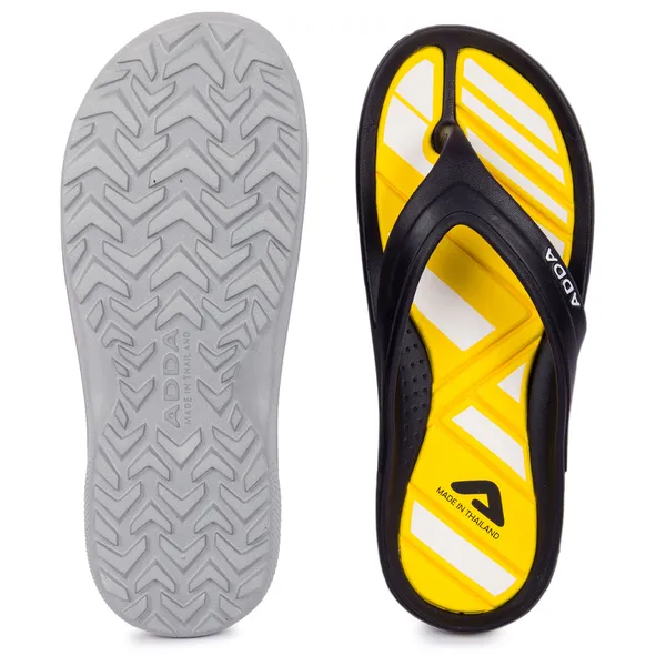 Navy_&_Yellow_Lightweight_Trendy_Design_EVA_Colour-Block_Thong_Flip-Flop_For_Men