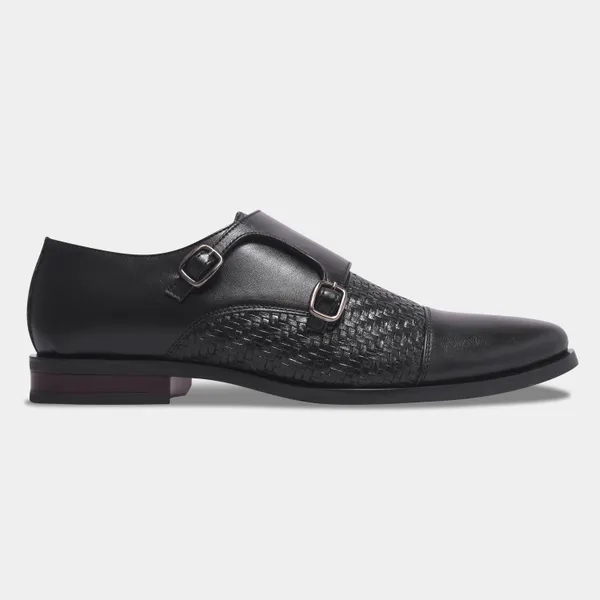Rosetto_Romero_Steel_Polished_&_Black_Bold_Double_Monk_Strap_For