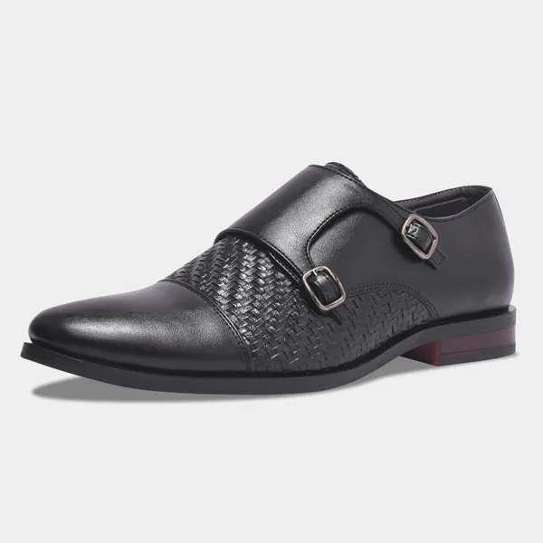 Rosetto_Romero_Steel_Polished_&_Black_Bold_Double_Monk_Strap_For