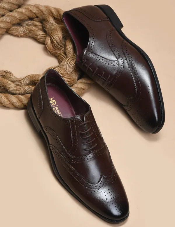 Rosetto_Romero_Alpha_Refined_Craftsmanship_Brown_Lace-Up_Brogue_Shoes_For_Men