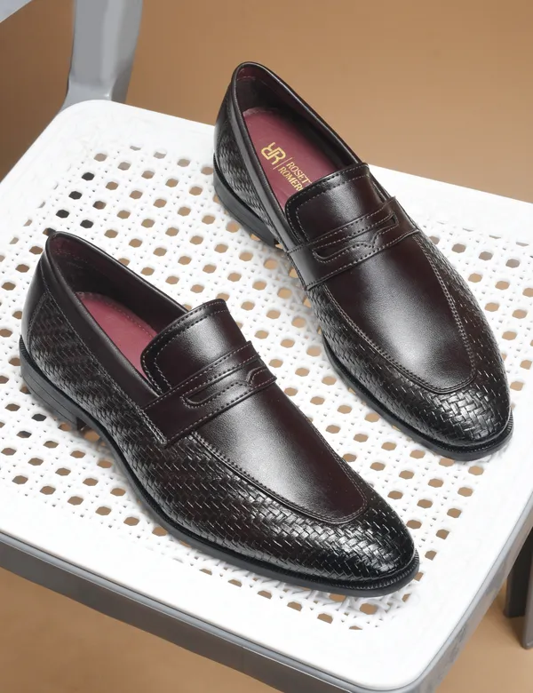 Rosetto_Romero_Vanguard_Premium_Woven_Brown_Penny_Loafers_For_Men