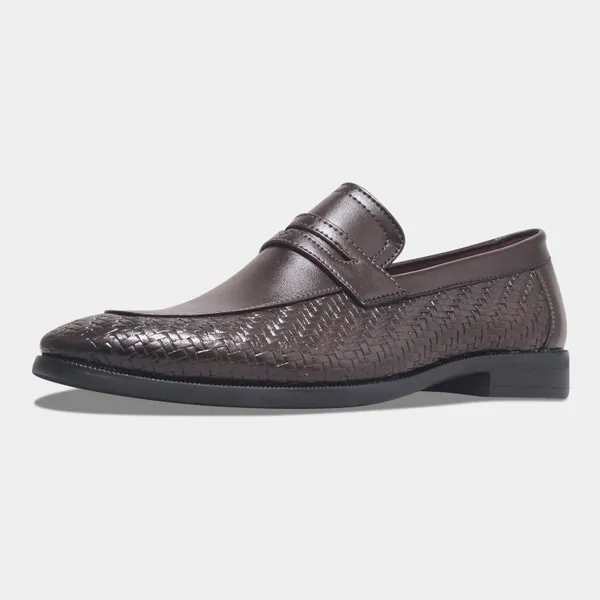 Rosetto_Romero_Vanguard_Premium_Woven_Brown_Penny_Loafers_For_Men