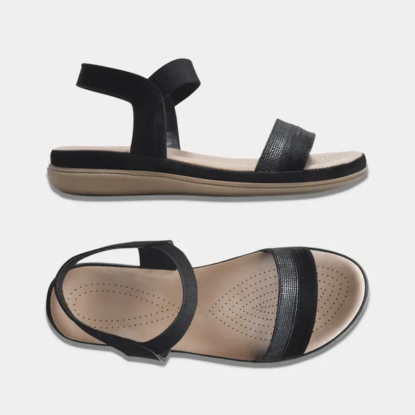 Peek_Pure_Black_High-Quality_Women_Sandal
