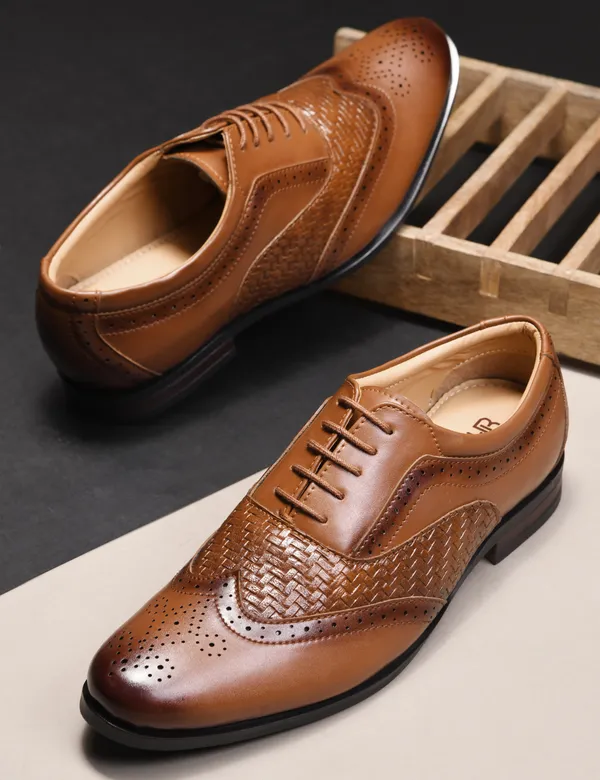 Rosetto_Romero_Cruse_Sophisticated_&_Tan_Stylish_Lace-Up_Brogue_Shoes_For