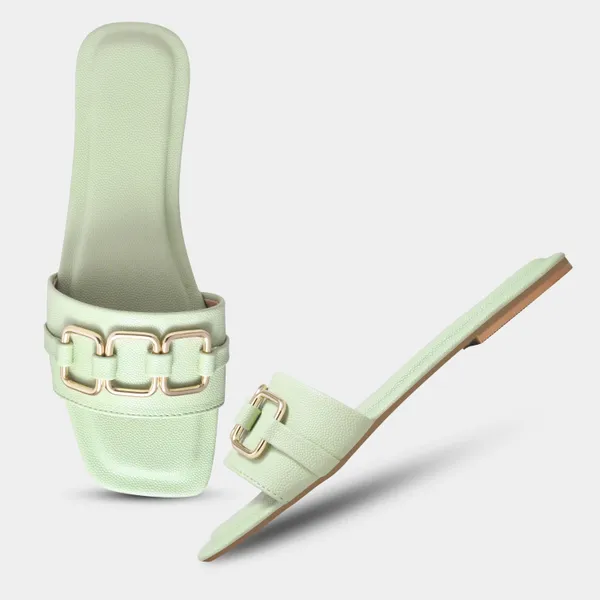 Peek_Poise_Green_Premium_Women_Flats