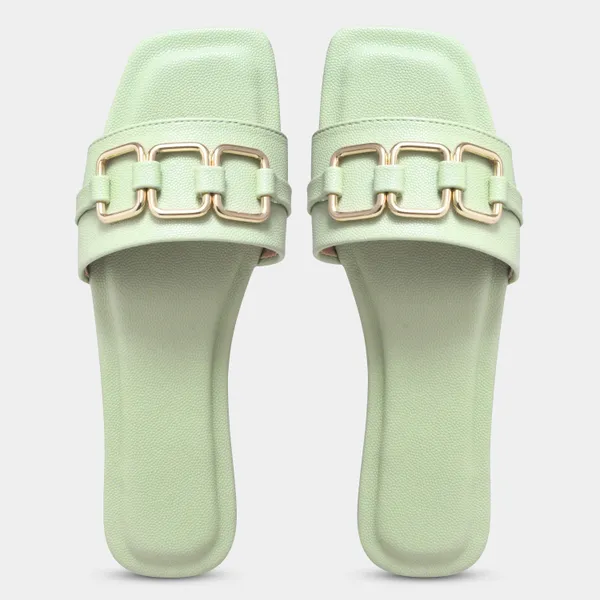 Peek_Poise_Green_Premium_Women_Flats