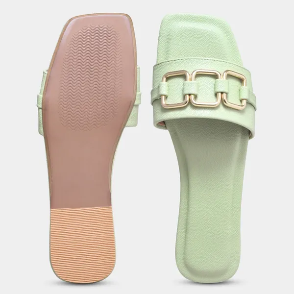 Peek_Poise_Green_Premium_Women_Flats