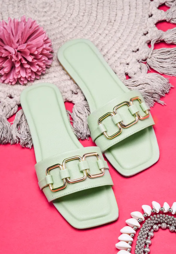Peek_Poise_Green_Premium_Women_Flats
