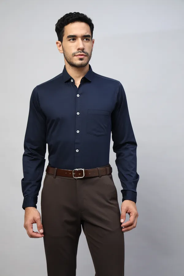 Blue_Satin_Solid_Shirt_For_Men