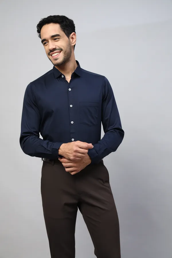 Blue_Satin_Solid_Shirt_For_Men