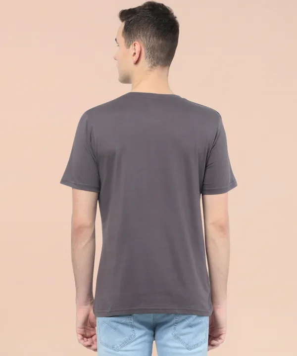 Grey_Cotton_Blend_Solid_T-Shirt_For_Men