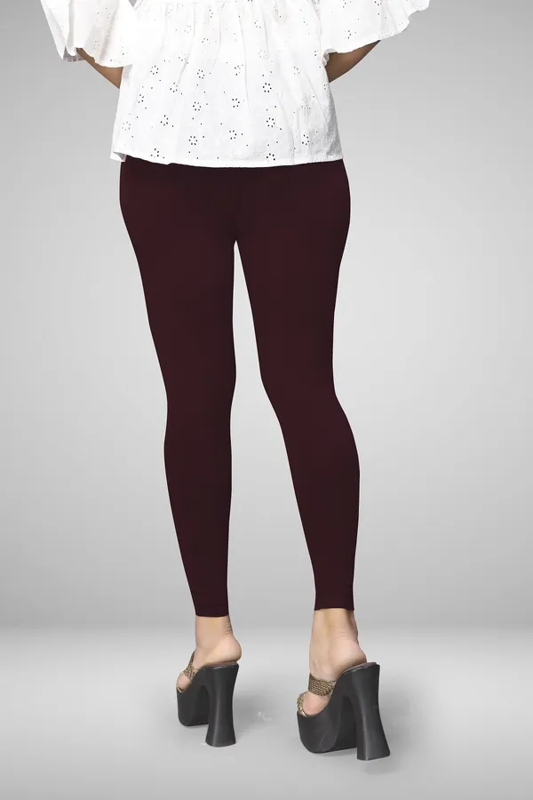 Maroon_Cotton_Blend_Solid_Legging_For_Women