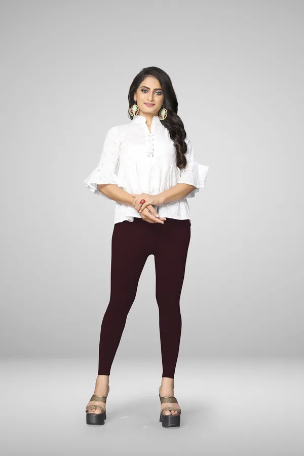 Maroon_Cotton_Blend_Solid_Legging_For_Women