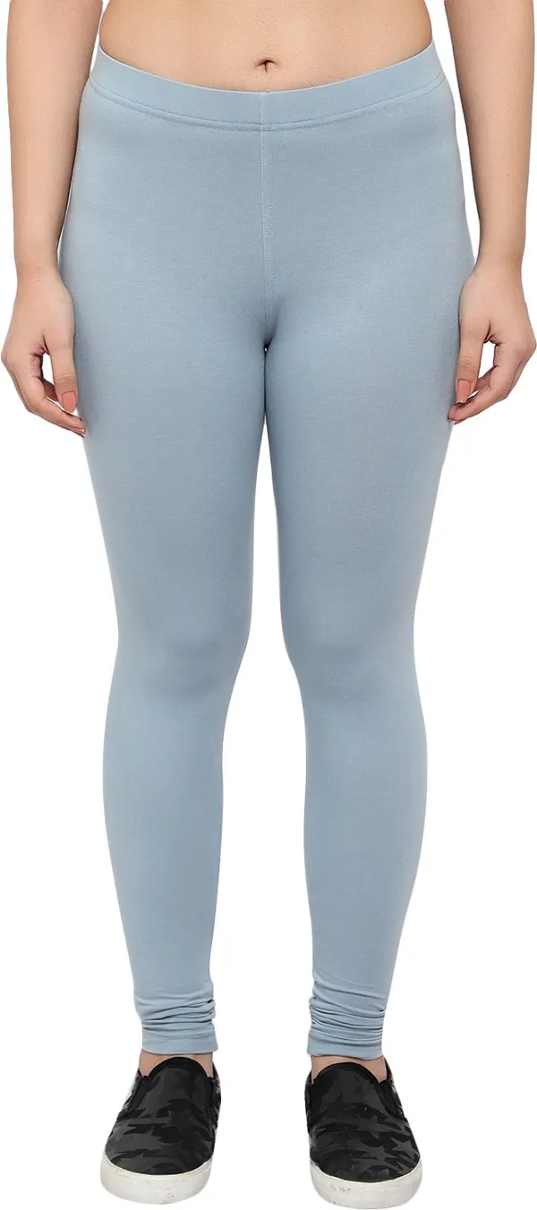 Silver_Cotton_Blend_Solid_Legging_For_Women