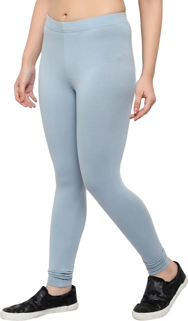 Silver_Cotton_Blend_Solid_Legging_For_Women