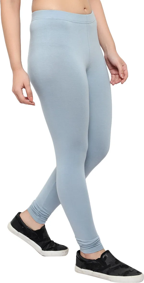 Silver_Cotton_Blend_Solid_Legging_For_Women