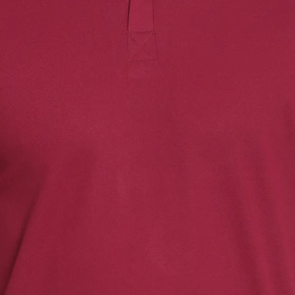 Maroon_Poly_Cotton_Solid_T-Shirt_For_Men