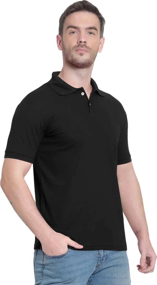 Black_Poly_Cotton_Solid_T-Shirt_For_Men