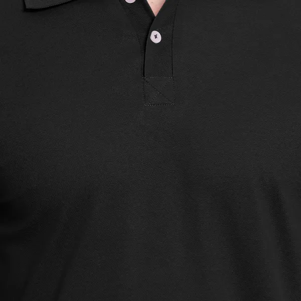 Black_Poly_Cotton_Solid_T-Shirt_For_Men