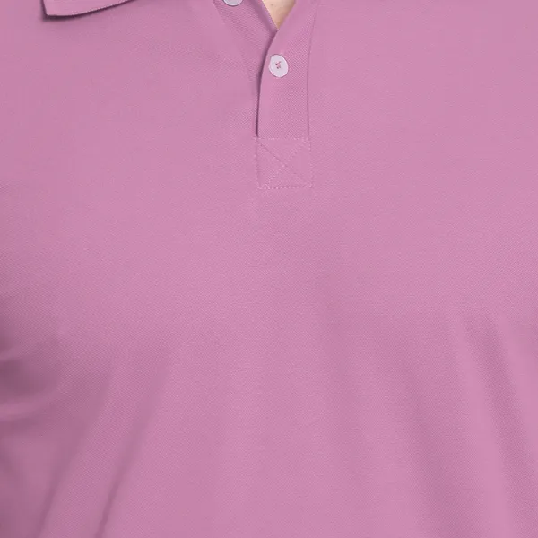 Pink_Poly_Cotton_Solid_T-Shirt_For_Men