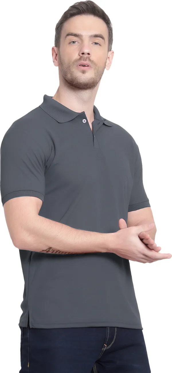 Dark_Grey_Poly_Cotton_Solid_T-Shirt_For_Men