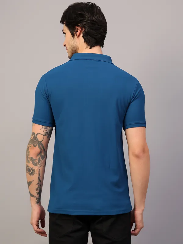 Navy_Blue_Poly_Cotton_Solid_T-Shirt_For_Men