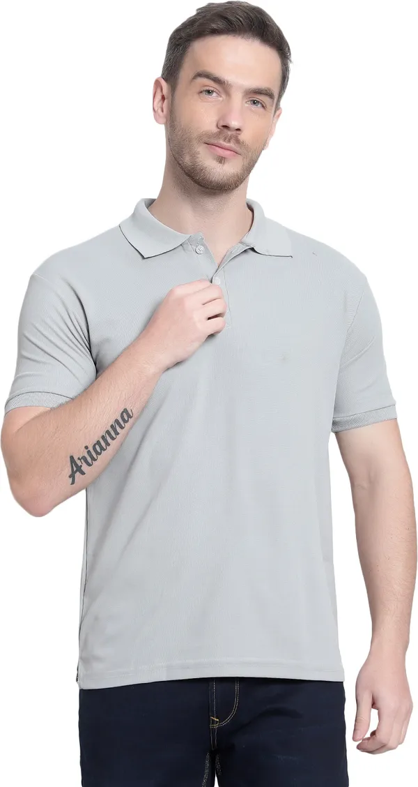 Grey_Poly_Cotton_Solid_T-Shirt_For_Men