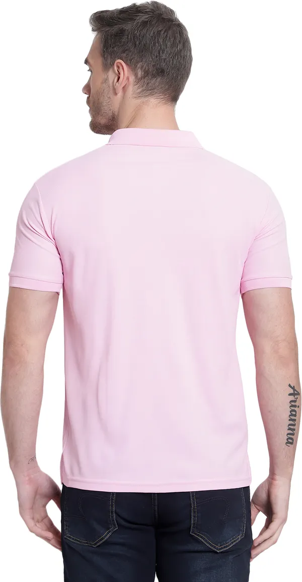 Pink_Poly_Cotton_Solid_T-Shirt_For_Men