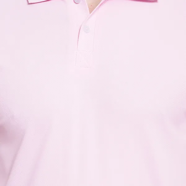 Pink_Poly_Cotton_Solid_T-Shirt_For_Men