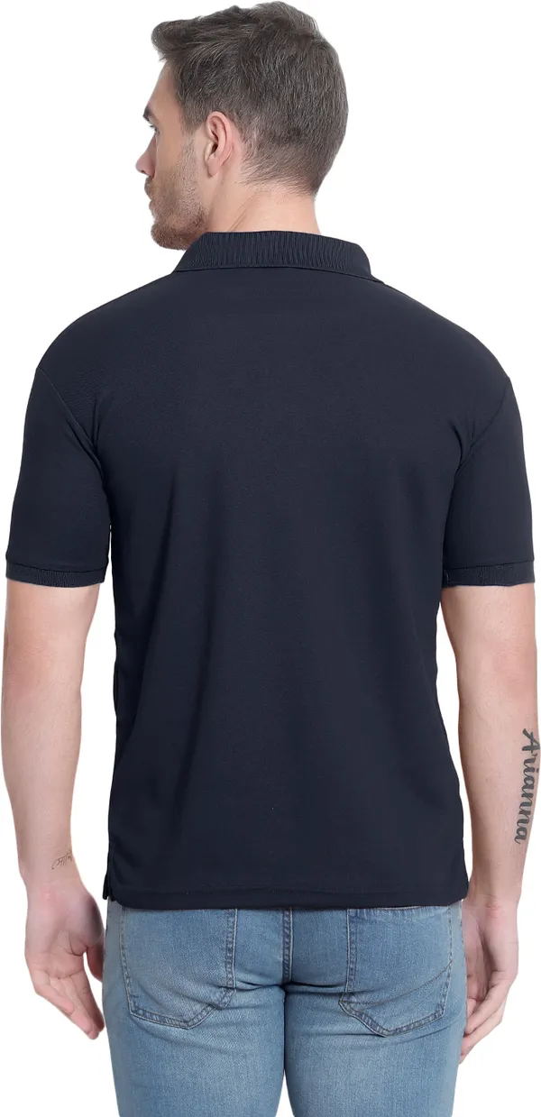 Navy_Blue_Poly_Cotton_Solid_T-Shirt_For_Men