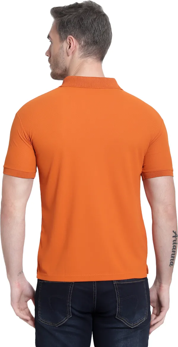 Orange_Poly_Cotton_Solid_T-Shirt_For_Men