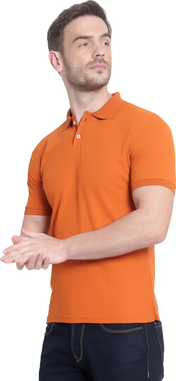 Orange_Poly_Cotton_Solid_T-Shirt_For_Men