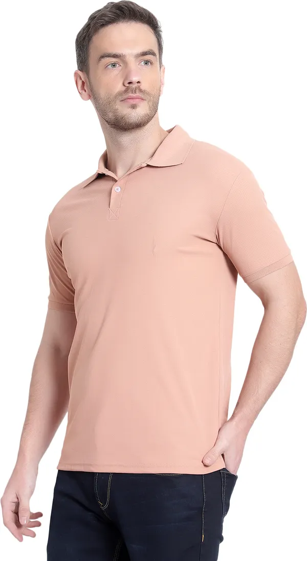 Orange_Poly_Cotton_Solid_T-Shirt_For_Men