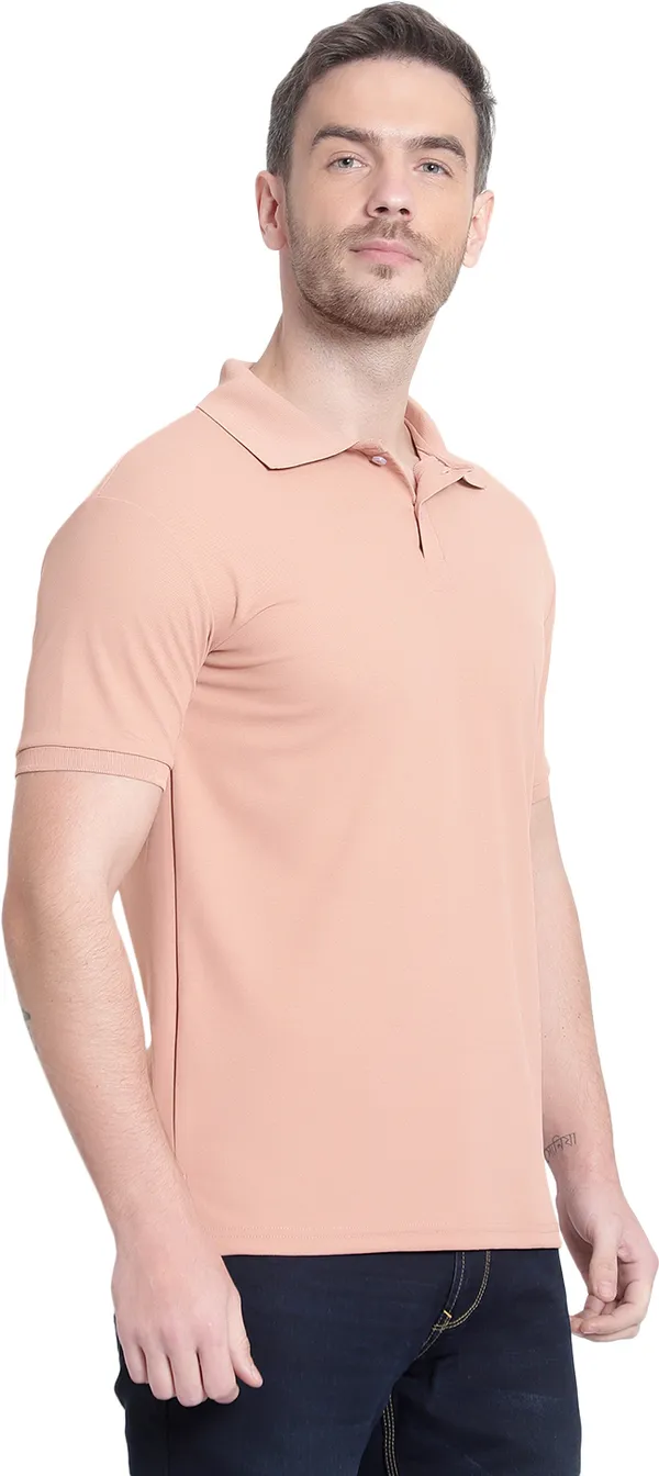 Orange_Poly_Cotton_Solid_T-Shirt_For_Men
