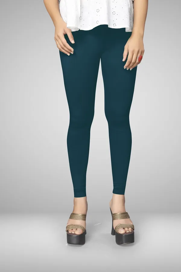 Dark_Blue_Cotton_Blend_Solid_Elastic_Casual_Leggings_For_Women_&_Girl