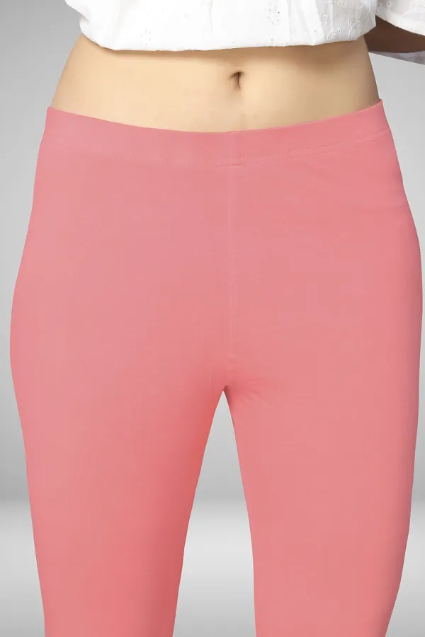 Light_Pink_Cotton_Blend_Solid_Elastic_Casual_Leggings_For_Women_&_Girl