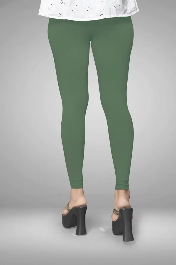 Green_Cotton_Blend_Solid_Elastic_Casual_Leggings_For_Women_&_Girl