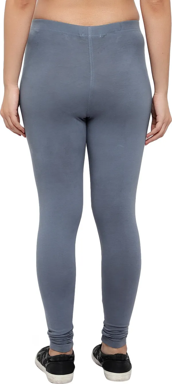 Grey_Cotton_Blend_Solid_Elastic_Casual_Leggings_For_Women_&_Girl